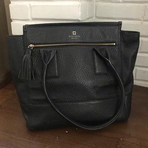 Kate Spade Black Leather Tote